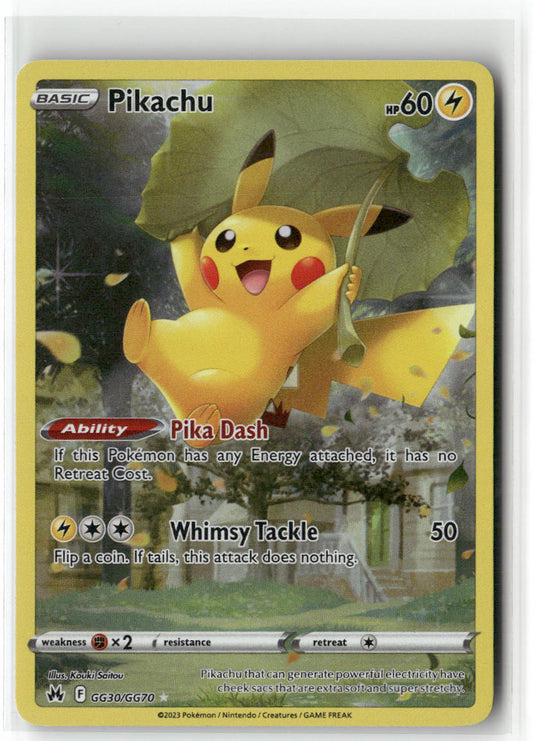 Pikachu GG30/GG70 – Crown Zenith: Galarian Gallery Pokémon Card NM