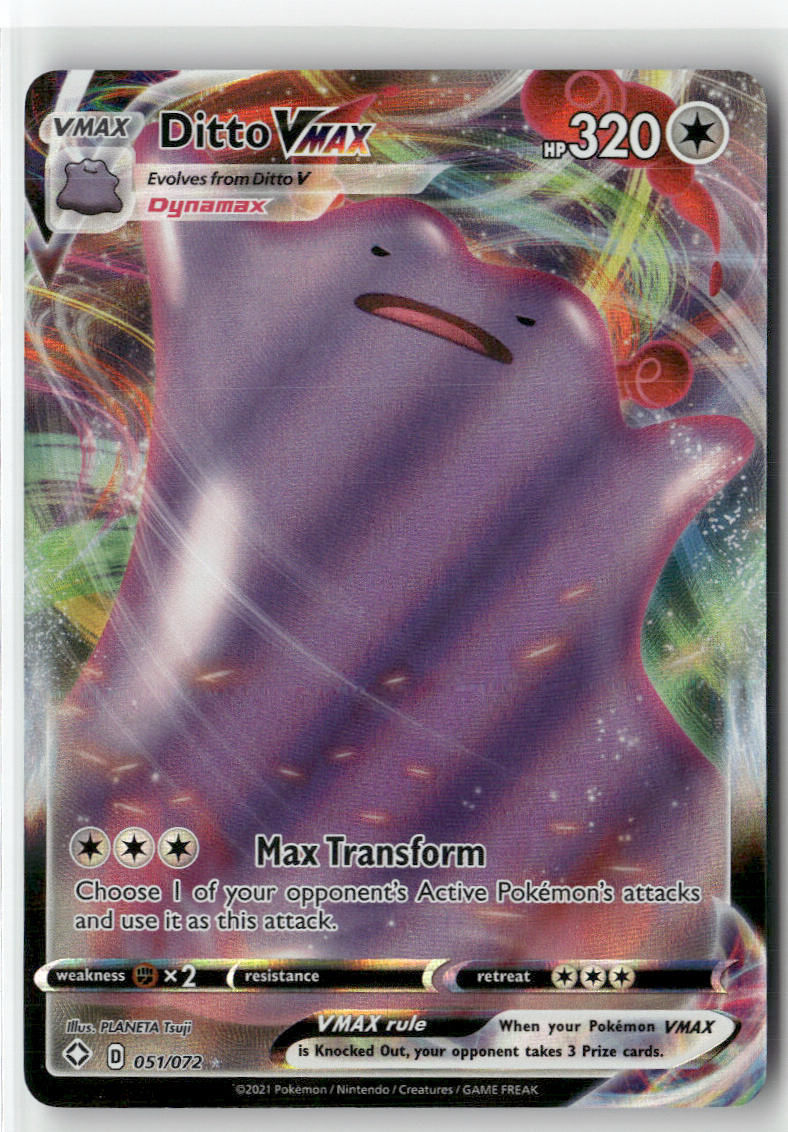 Ditto VMAX 051/072 – Shining Fates Pokémon Card NM