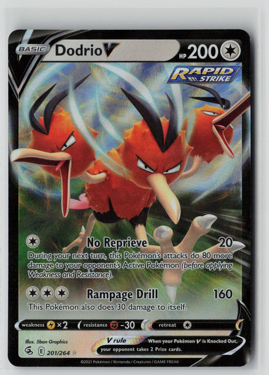Dodrio V 201/264 – Fusion Strike Pokémon Card NM
