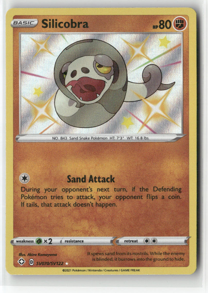 Silicobra SV070/SV122 – Shining Fates: Shiny Vault Pokémon Card NM