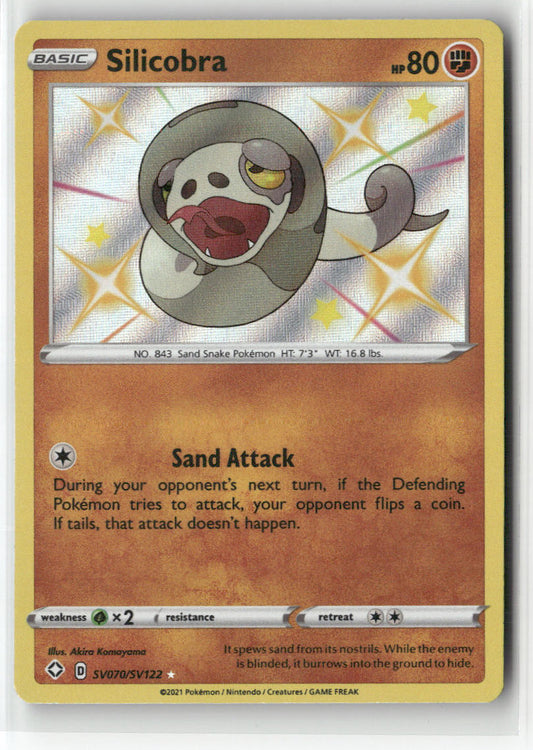 Silicobra SV070/SV122 – Shining Fates: Shiny Vault Pokémon Card NM