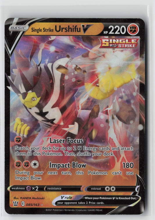 Single Strike Urshifu V 085/163 – SWSH05: Battle Styles Pokémon Card NM