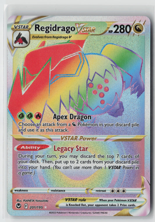 Regidrago VSTAR (Secret) 201/195 – SWSH12: Silver Tempest Pokémon Card NM