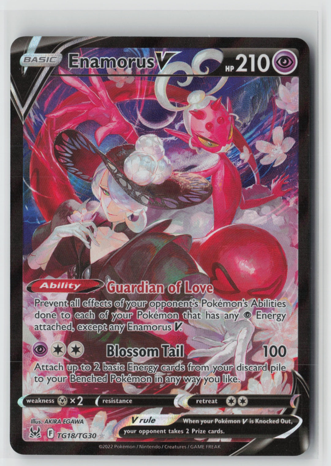 Enamorus V TG18/TG30 – SWSH11: Lost Origin Trainer Gallery Pokémon Card NM
