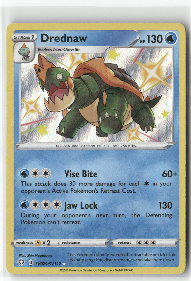 Drednaw SV029/SV122 – Shining Fates: Shiny Vault Pokémon Card NM