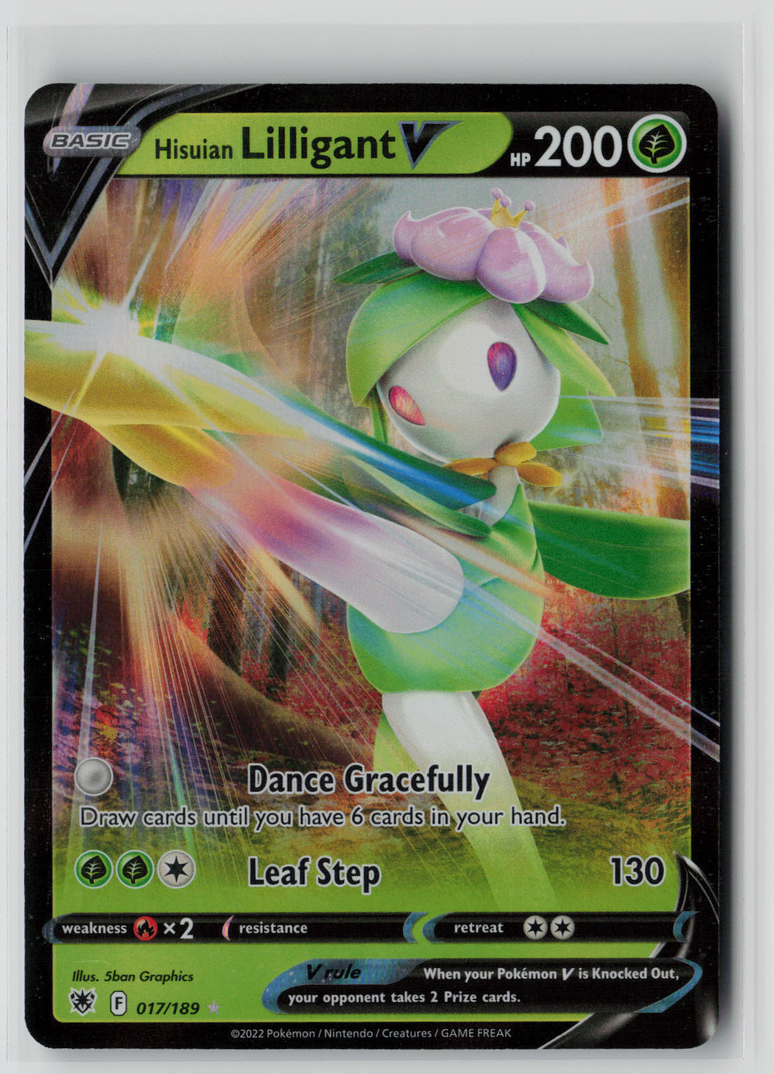 Hisuian Lilligant V 017/189 – Astral Radiance Pokémon Card NM