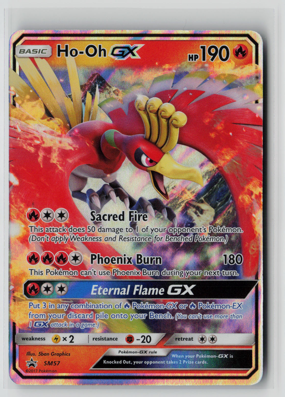 Ho-Oh GX - SM57 – SM Promos Pokémon Card NM