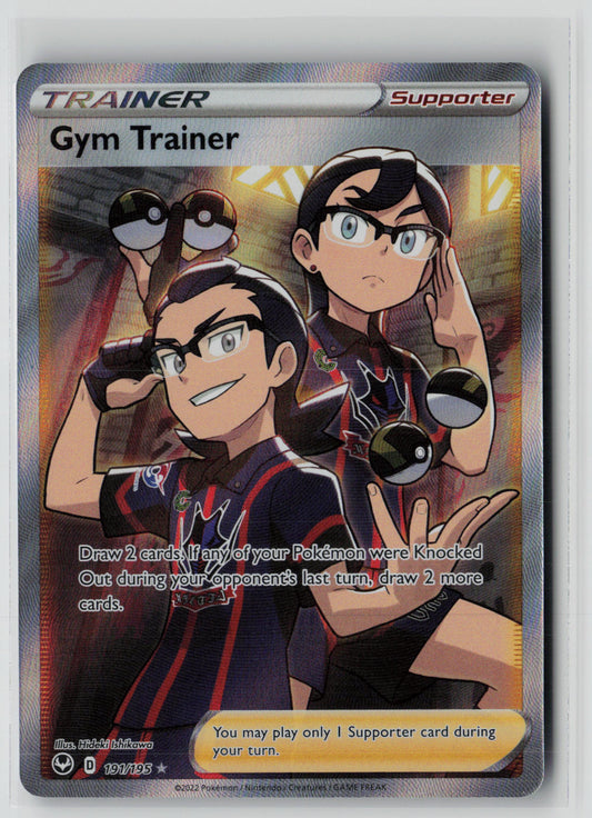 Gym Trainer (Full Art) 191/195 – Silver Tempest Pokémon Card NM