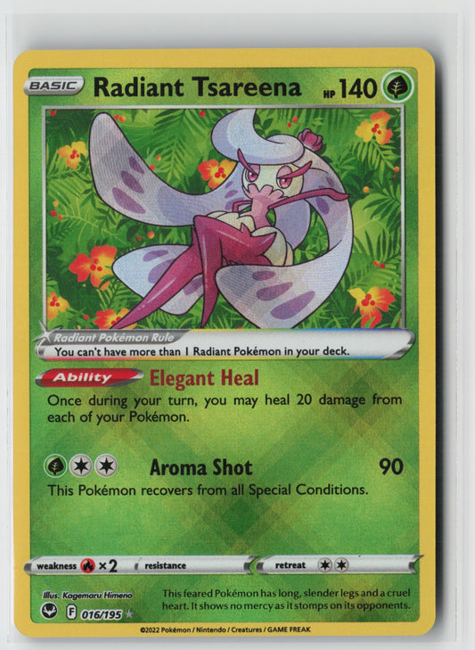 Radiant Tsareena 016/195 – SWSH12: Silver Tempest Pokémon Card NM