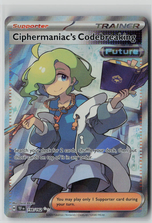 Ciphermaniac's Codebreaking 198/162 – Temporal Forces Pokémon Card NM