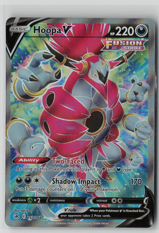 Hoopa V 253/264 – Fusion Strike Pokémon Card NM
