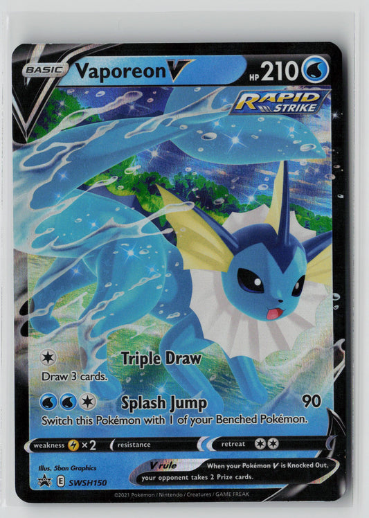 Vaporeon V - SWSH150 – Sword & Shield Promo Cards Pokémon Card NM