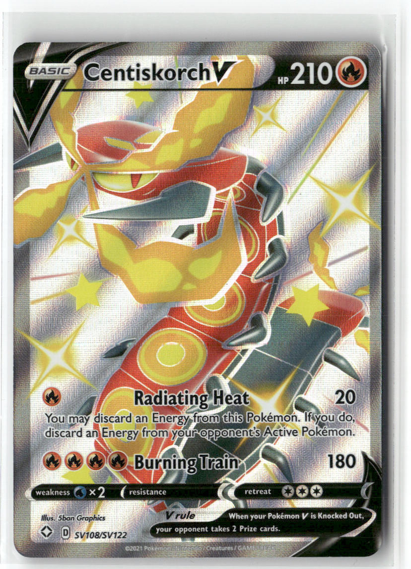 Centiskorch V SV108/SV122 – Shining Fates: Shiny Vault Pokémon Card NM