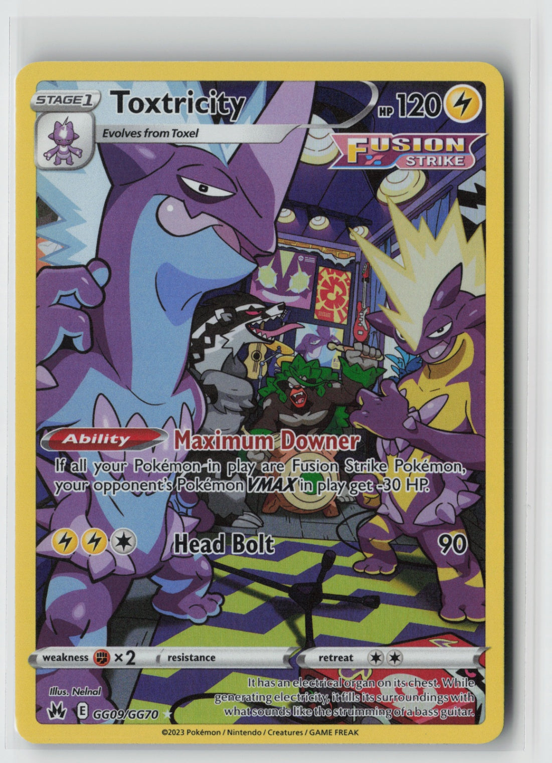 Toxtricity GG09/GG70 – Crown Zenith: Galarian Gallery Pokémon Card NM