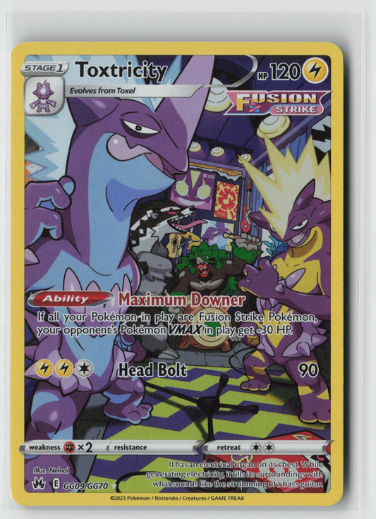 Toxtricity GG09/GG70 – Crown Zenith: Galarian Gallery Pokémon Card NM