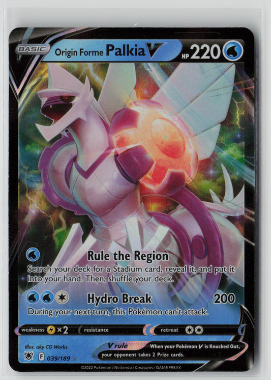 Origin Forme Palkia V 039/189 – Astral Radiance Pokémon Card NM