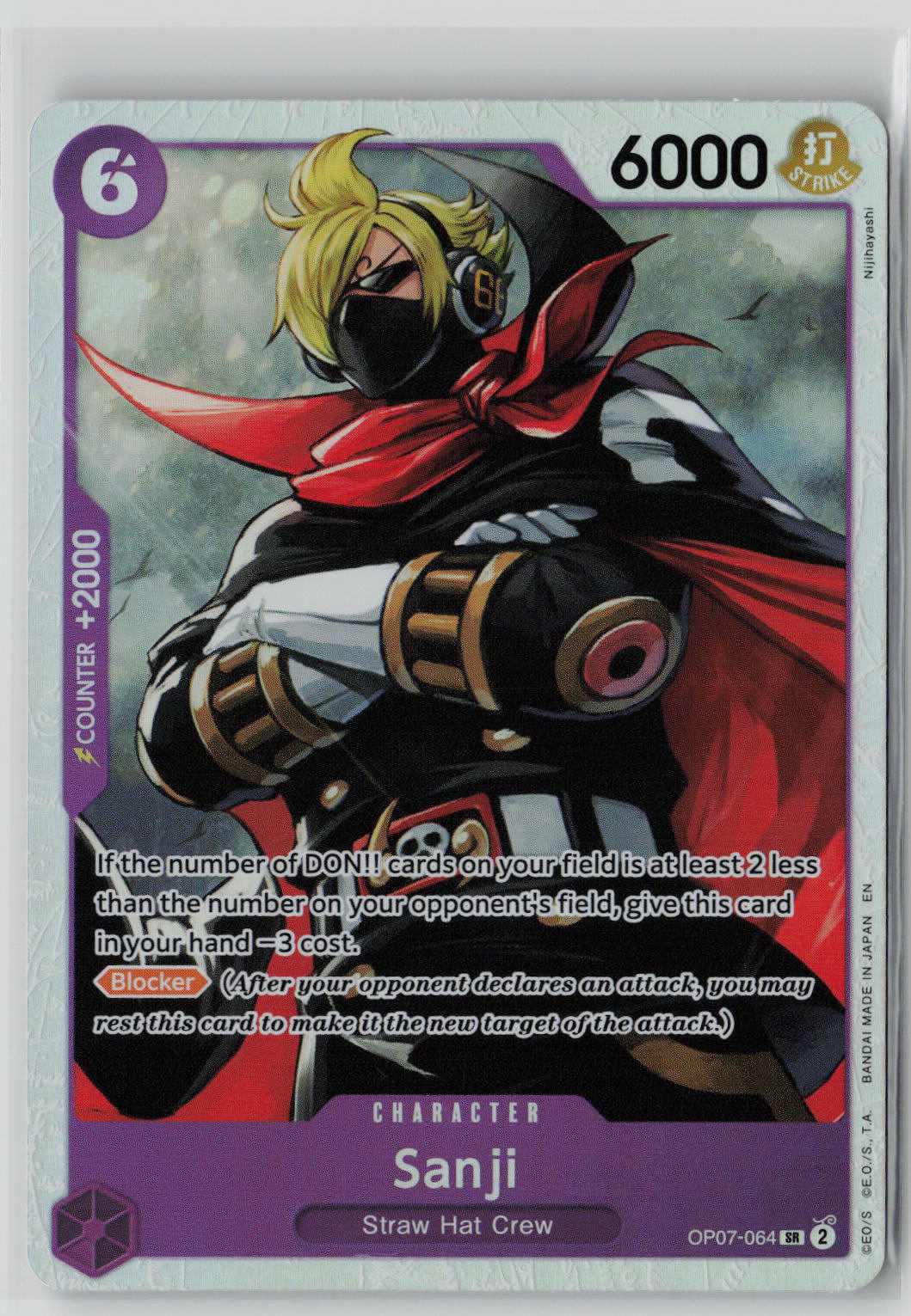 Sanji OP07-064 – 500 Years in the Future One Piece NM