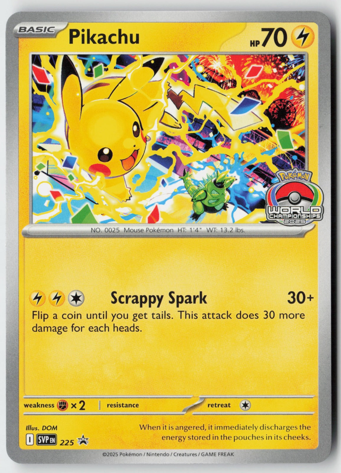Pikachu - 225 – Scarlet & Violet Promo Cards Pokémon Card NM
