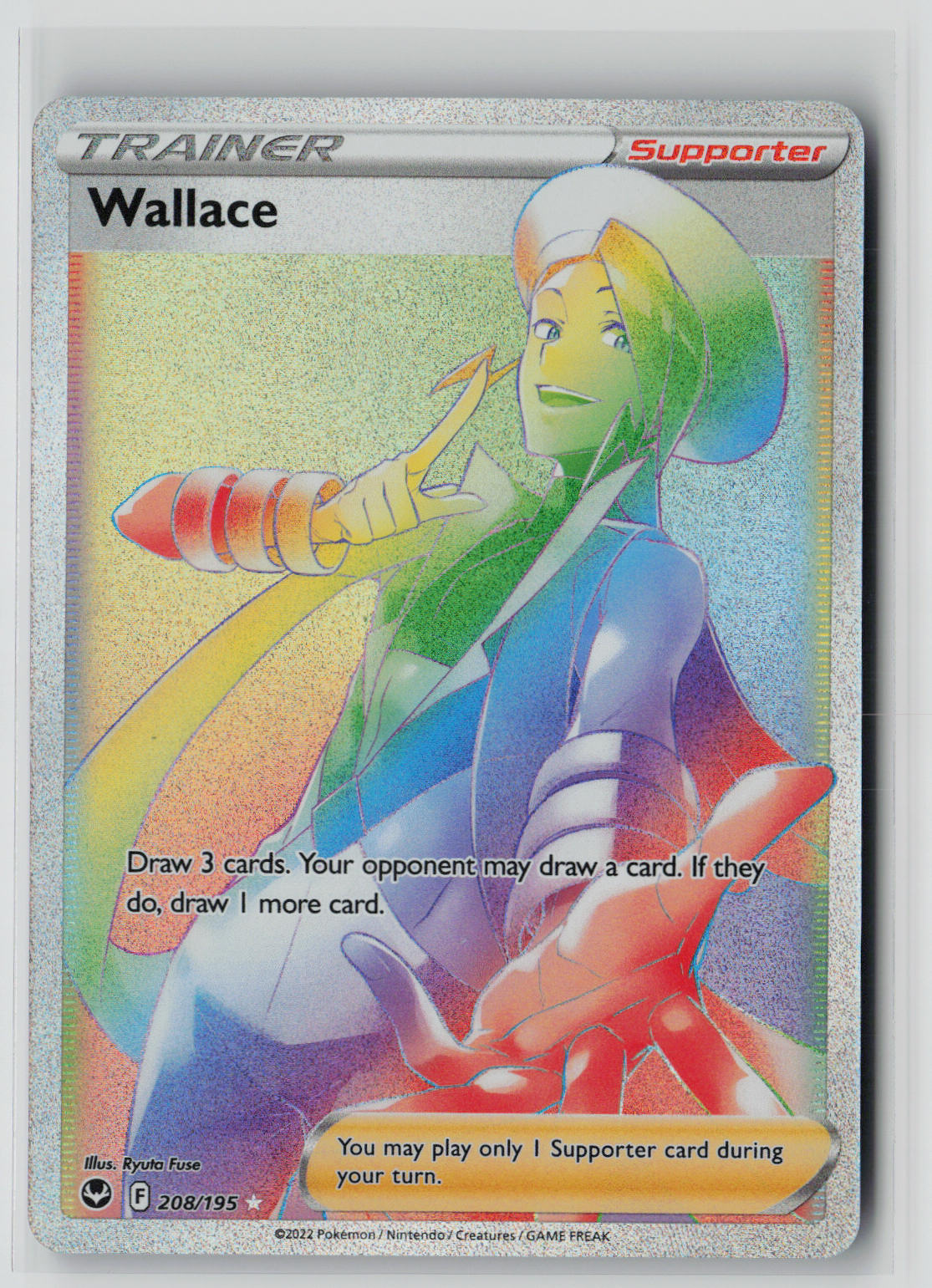Wallace (Secret) 208/195 – Silver Tempest Pokémon Card NM