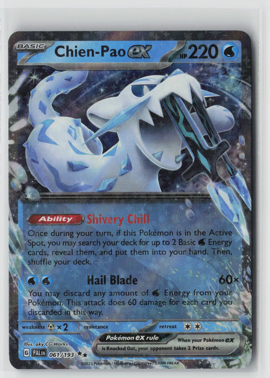 Chien-Pao ex 061/193 – SV02: Paldea Evolved Pokémon Card NM