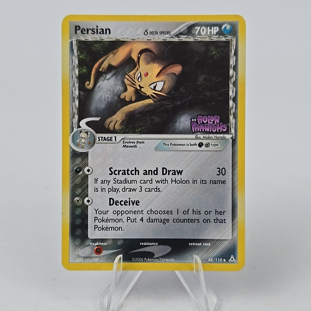 48/110 Persian Stamped EX Holon Phantoms 2006 LP Pokémon Free Combined Postage