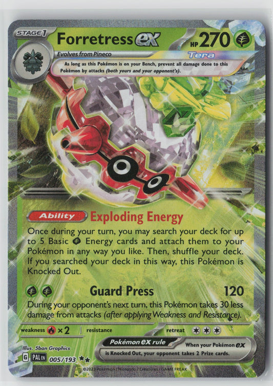 Forretress ex 005/193 – SV02: Paldea Evolved Pokémon Card NM