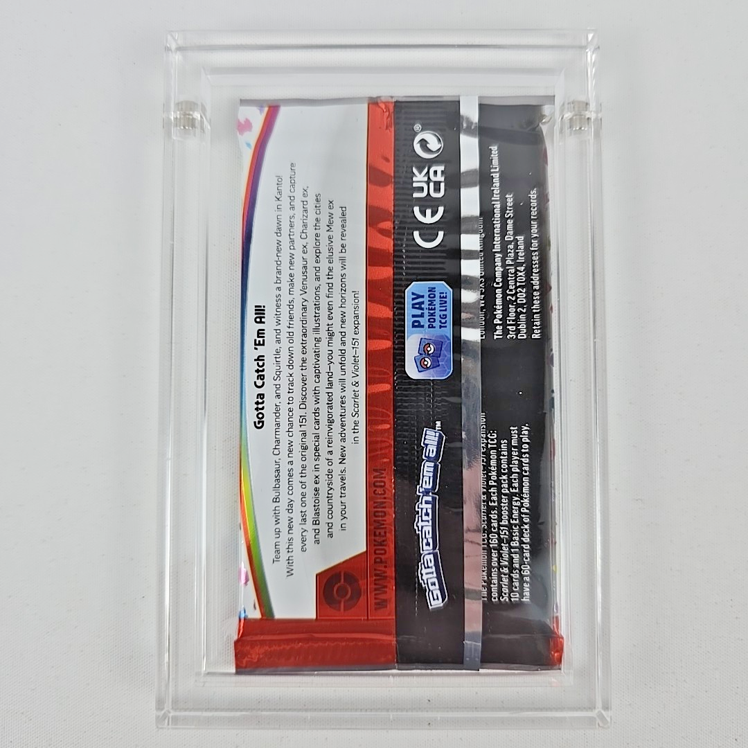 Pokémon 151 Booster Pack + Card Guardian Acrylic Case (Sealed)
