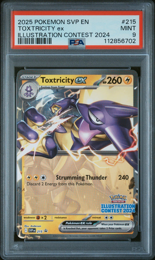 SVP215 Toxtricity ex PSA 9 Illustration Contest 2024 Promo Free Combined Postage
