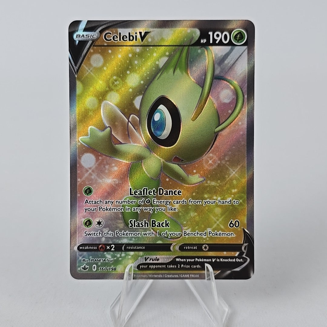 160/198 Celebi V Ultra Rare Chilling Reign NM Pokemon Free Combined Postage