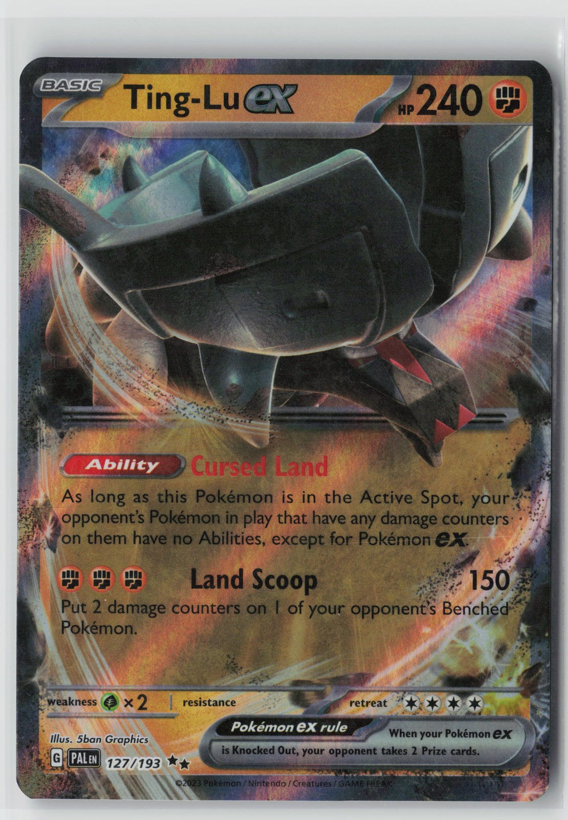 Ting-Lu ex 127/193 – SV02: Paldea Evolved Pokémon Card NM