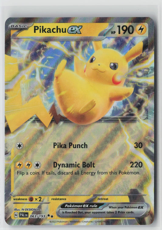 Pikachu ex 063/193 – SV02: Paldea Evolved Pokémon Card NM