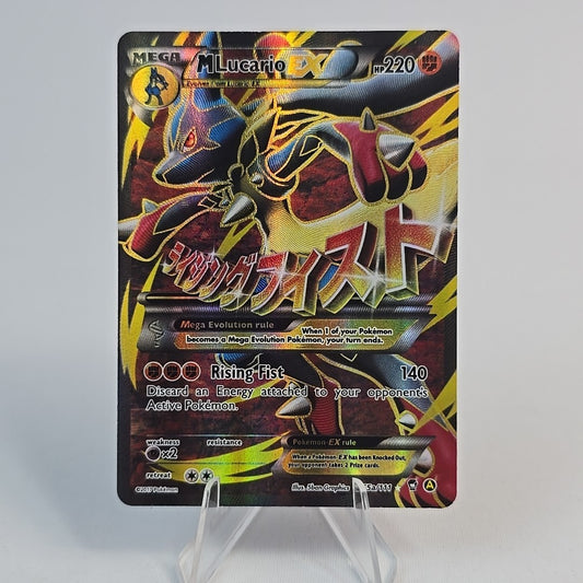 M Lucario EX 55a/111 – Alt Art Full Art Holo Promo – Pokémon TCG – NM