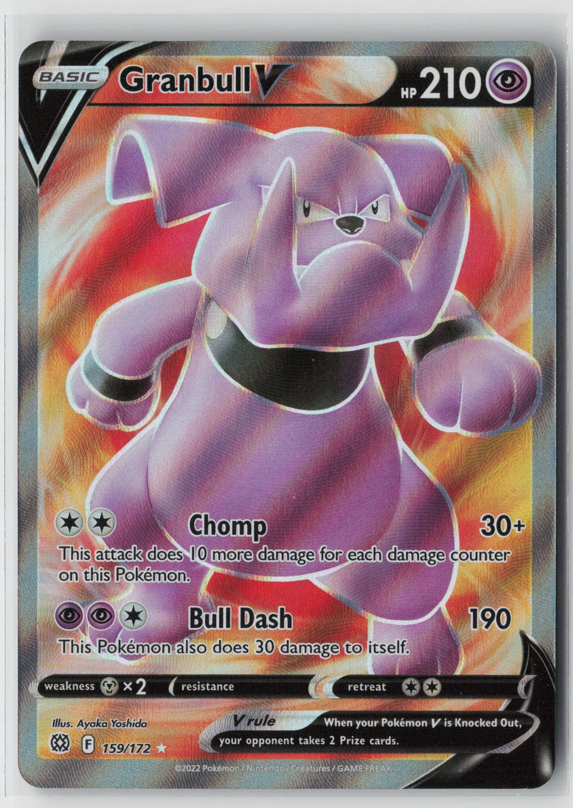 Granbull V 159/172 – Brilliant Stars Pokémon Card