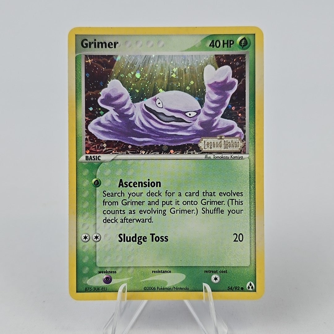Grimer 54/92 – Pokémon TCG EX Legend Maker – Holo Stamped NM
