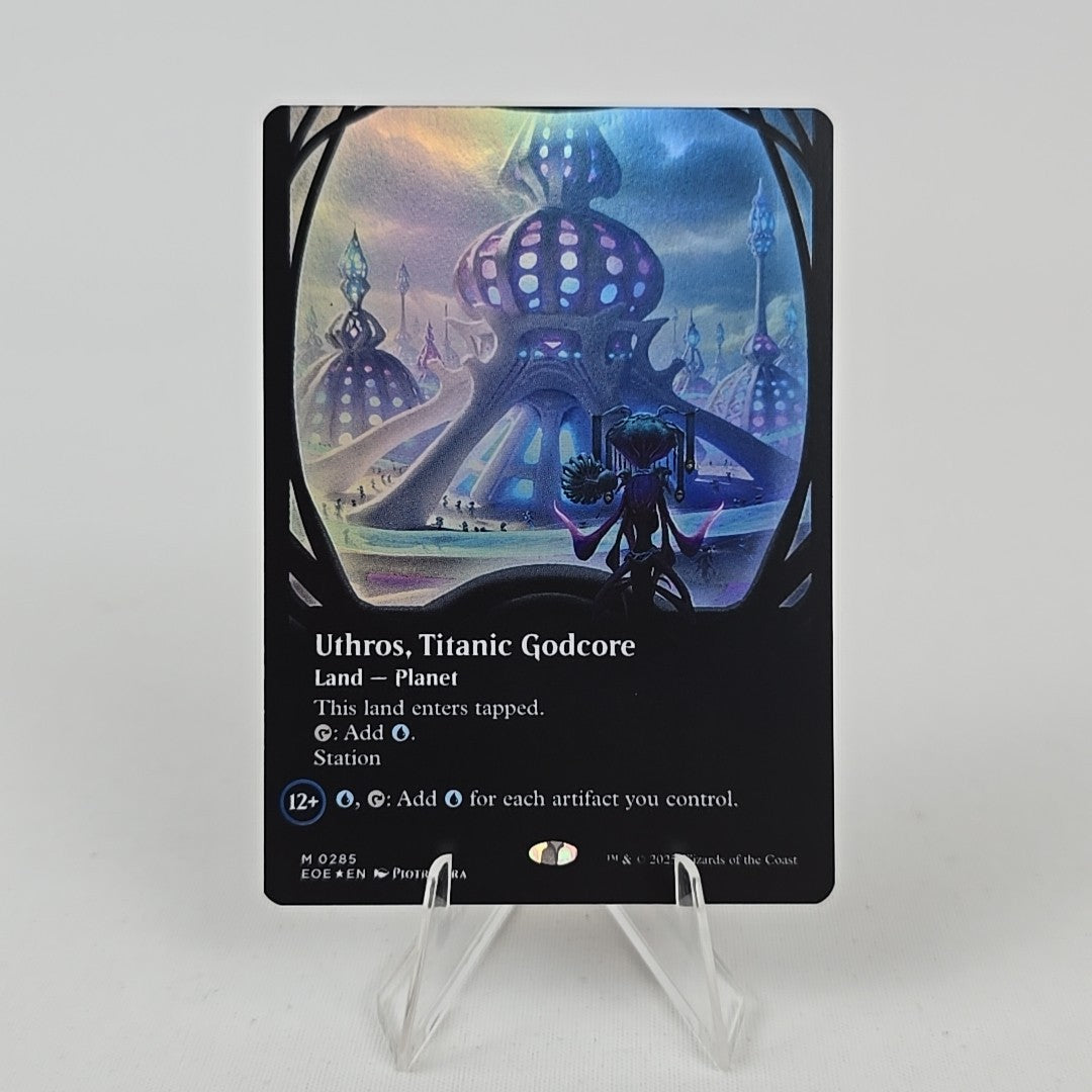 285 Uthros Titanic Godcore Borderless Foil Edge of Eternities Free Combined Post