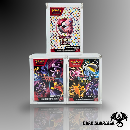 Pokemon Booster Bundle Acrylic Display Case – UV & Acid-Free by Card Guardian