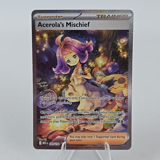 183/132 Acerola’s Mischief IR Mega Evolutions NM Pokemon Free Combined Postage