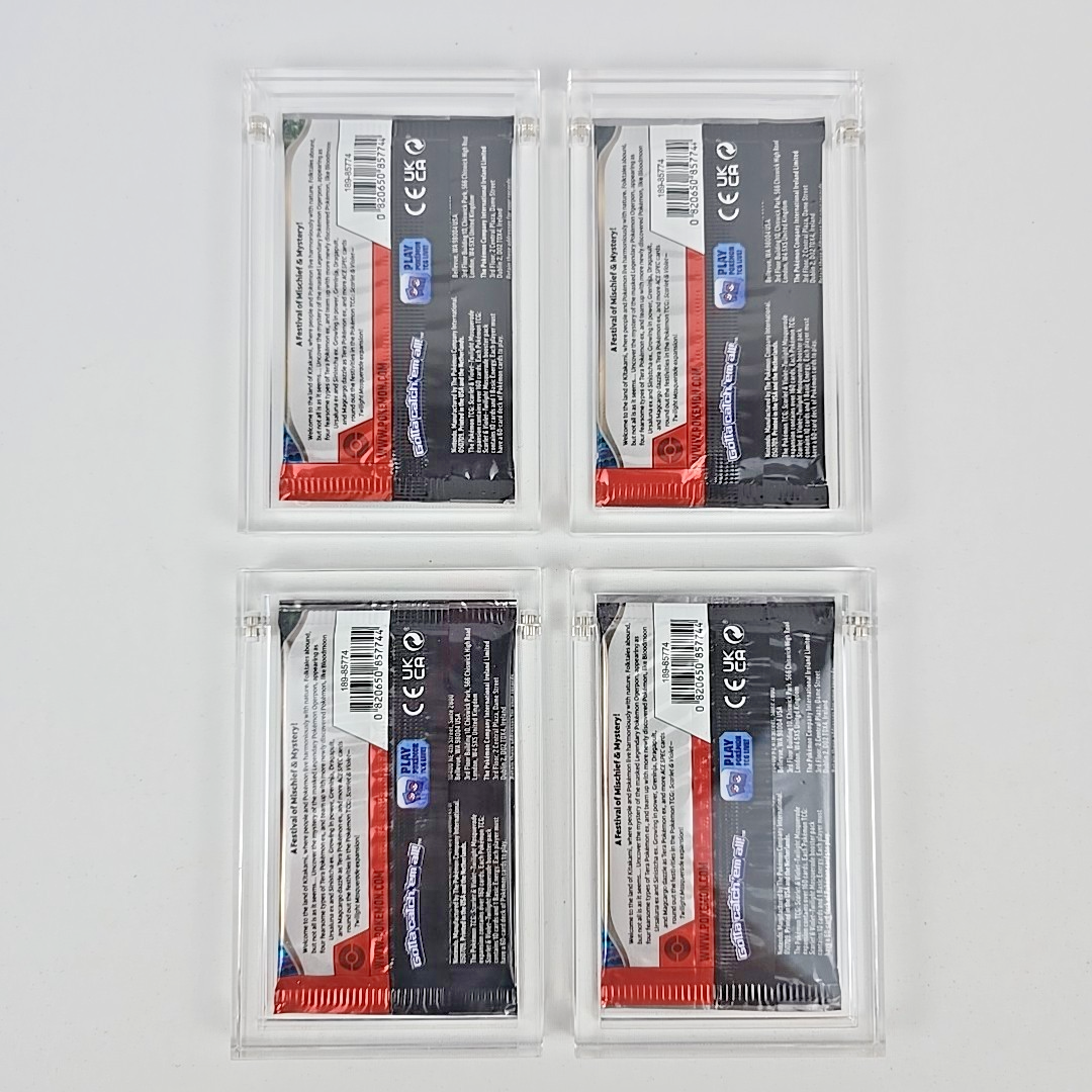 Pokémon Twilight Masquerade Booster Art Set (4) + New Card Guardian Cases