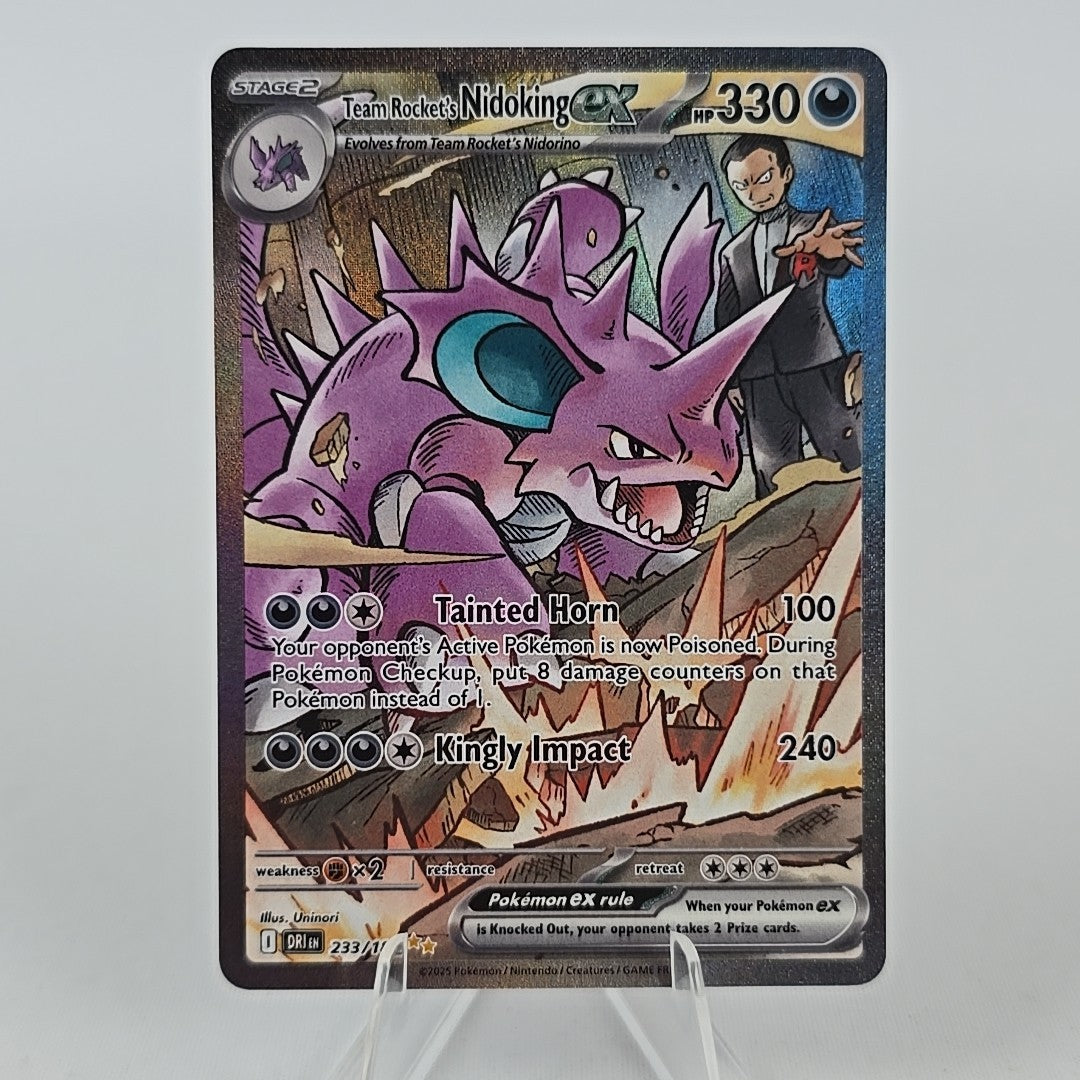 233/182 Rocket’s Nidoking EX Destined Rivals NM Pokémon Free Combined Postage