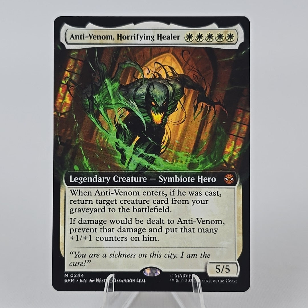 SPM-0244 Anti-Venom Horrifying Healer Extended Non-Foil Marvel Spider-Man NM
