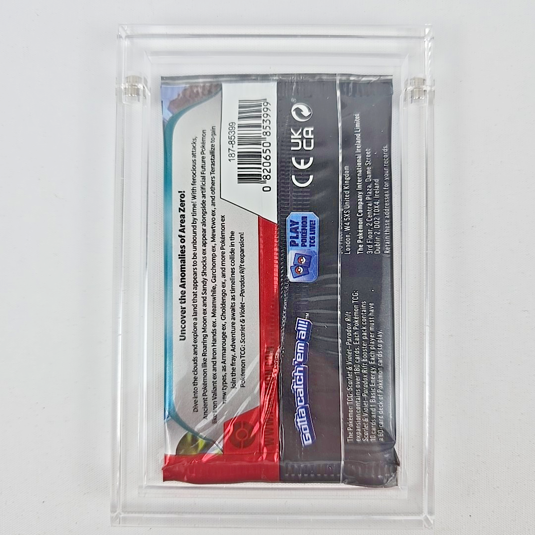 Pokémon Paradox Rift Booster Pack + Card Guardian Acrylic Case (Sealed)