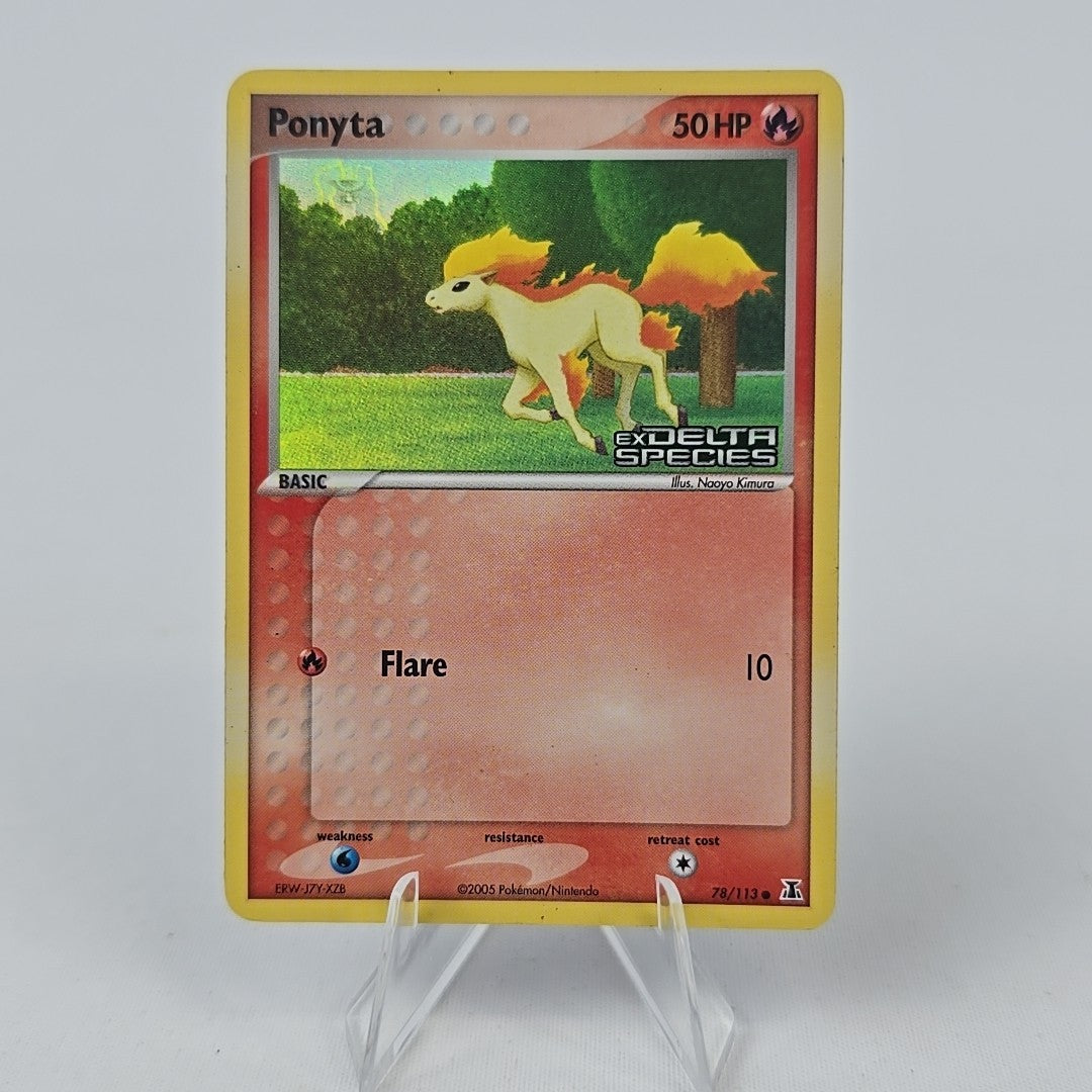 78/113 Ponyta Stamped EX Delta Species LP NM Pokémon Free Combined Postage