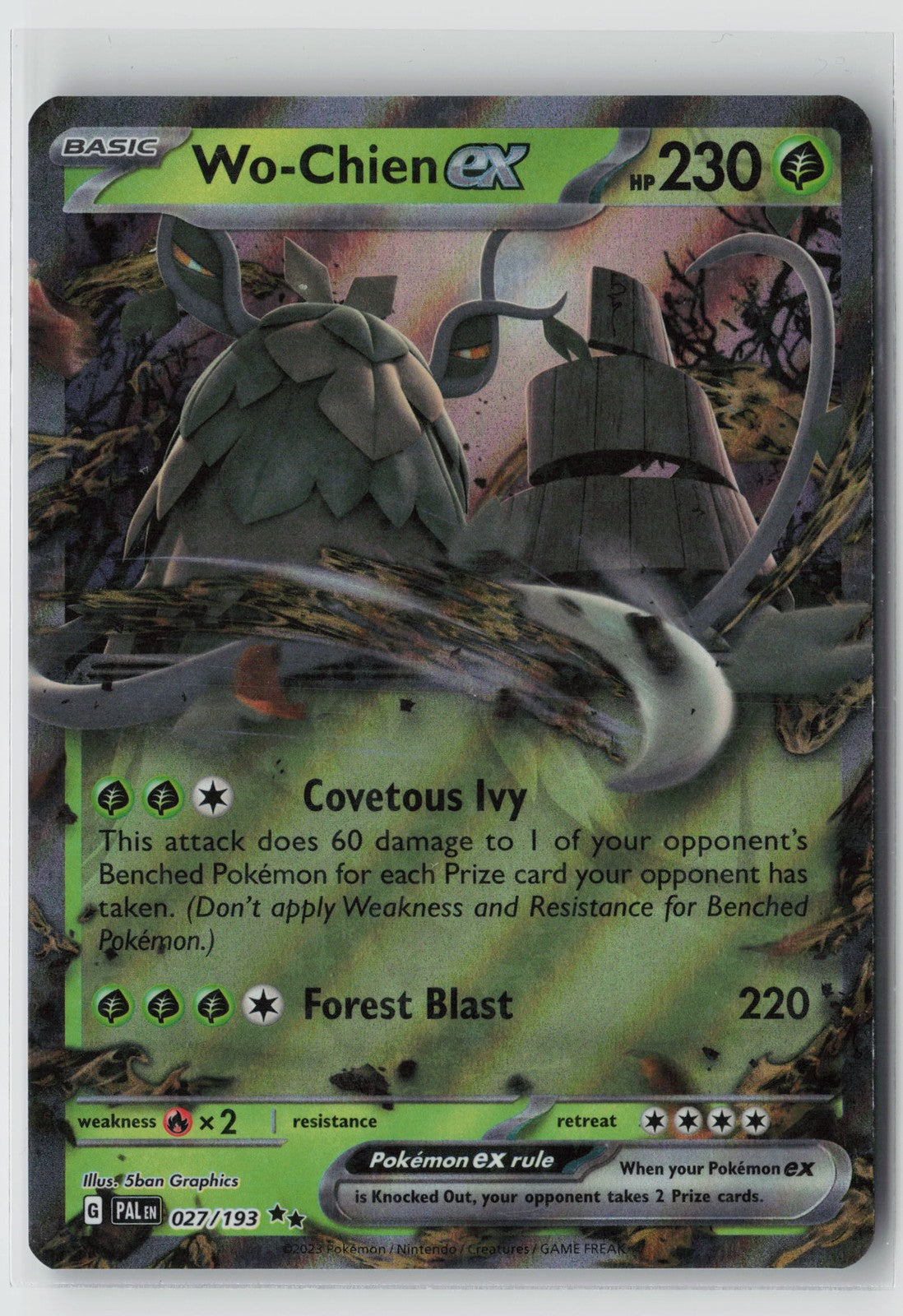 Wo-Chien ex 027/193 – SV02: Paldea Evolved Pokémon Card NM