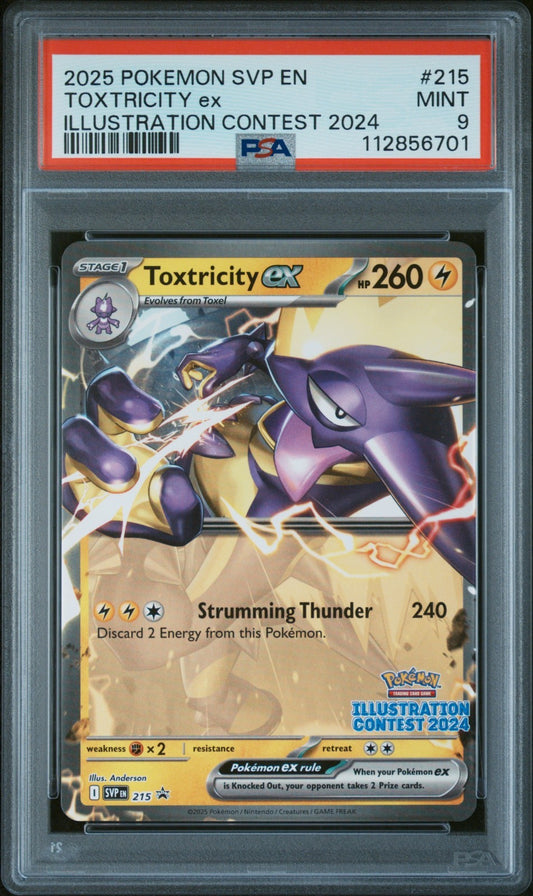 SVP215 Toxtricity ex PSA 9 Illustration Contest 2024 Promo Free Combined Postage