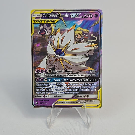 Solgaleo & Lunala GX 75/236 – Holo Ultra Rare – Cosmic Eclipse – Pokémon TCG
