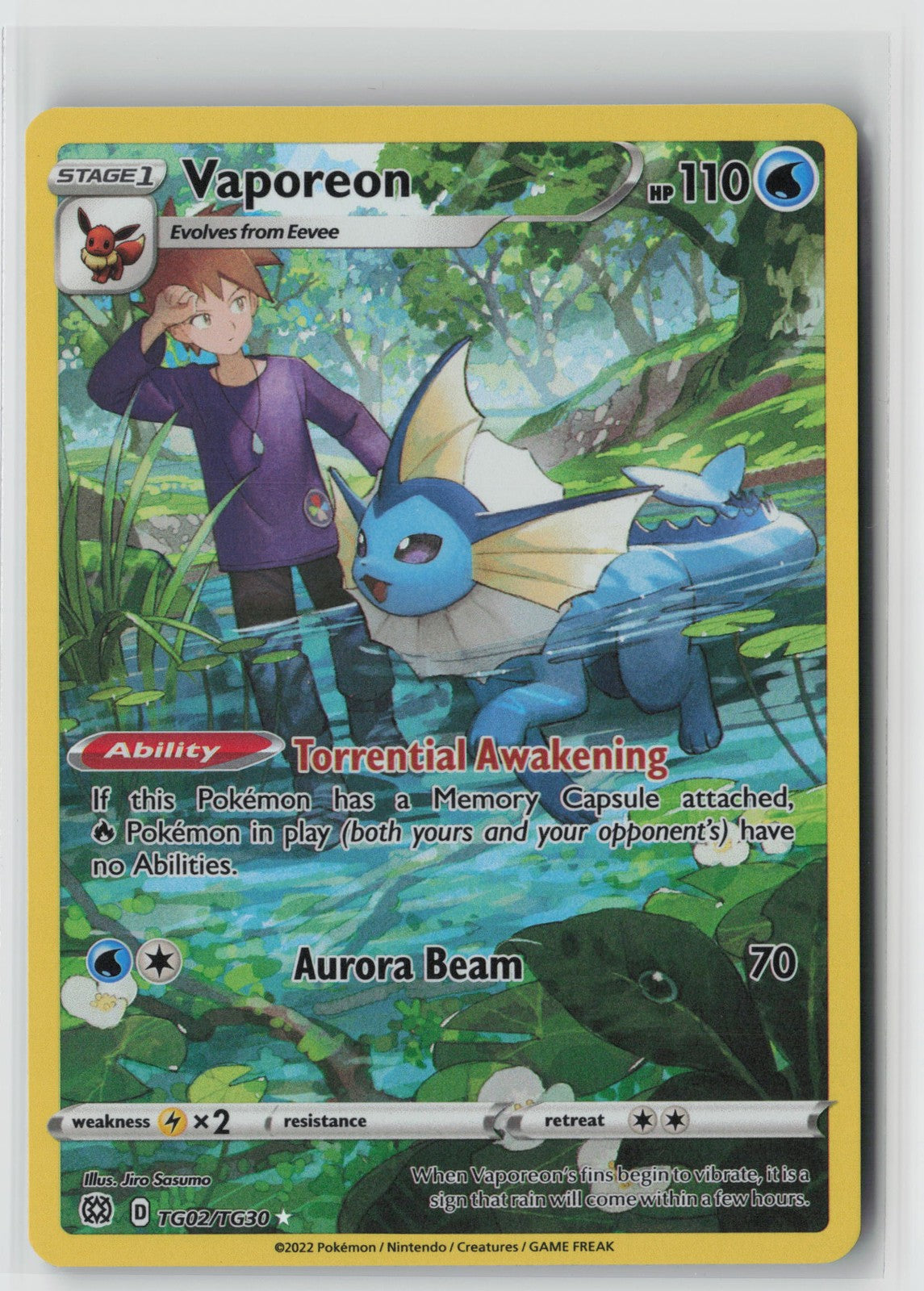 Vaporeon TG02/TG30 – Brilliant Stars Trainer Gallery Pokémon