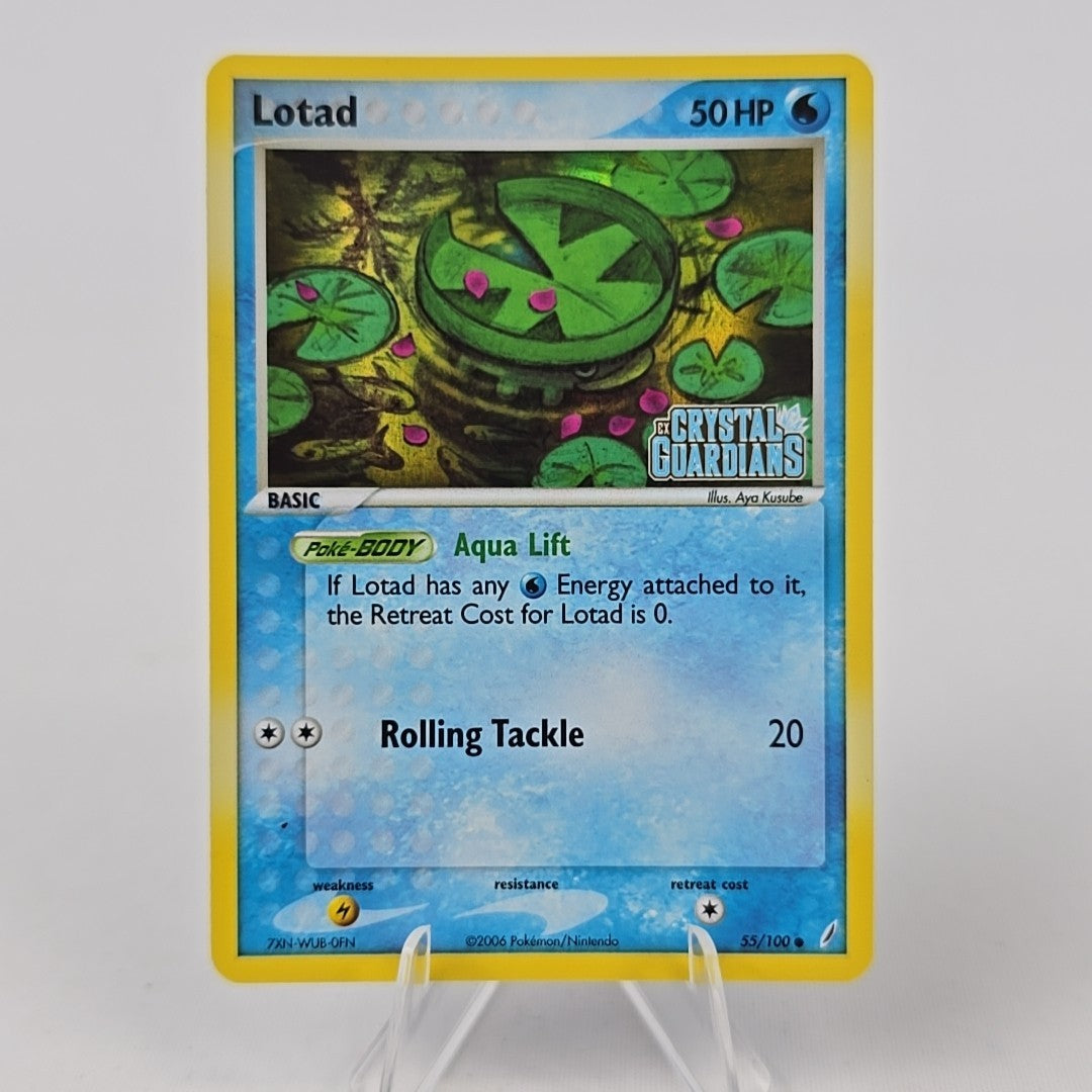 55/100 Lotad Stamped EX Crystal Guardians NM Pokemon Free Combined Postage