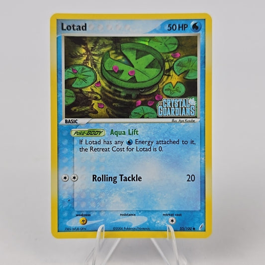 55/100 Lotad Stamped EX Crystal Guardians NM Pokemon Free Combined Postage