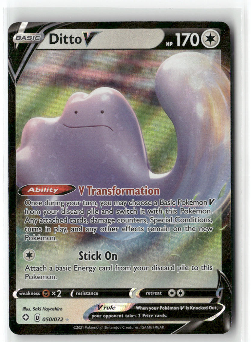 Ditto V 050/072 – Shining Fates Pokémon Card NM