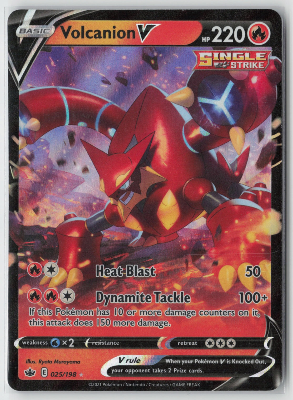 Volcanion V 025/198 – SWSH06: Chilling Reign Pokémon Card NM